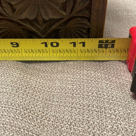 Vintage LERNER Faux Carved Wood Look Desk Organizer Mid Century Modern - Picture 9 of 12